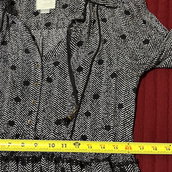 Maeve Anthropologie Black/White Design Women's Dress Sz Small - Picture 10 of 10